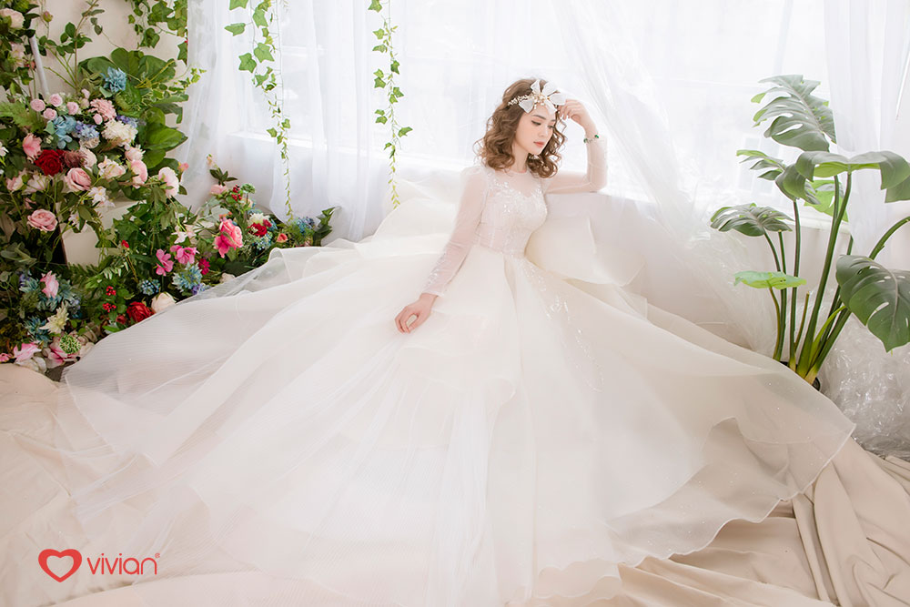 Diệu Nhi thử váy cưới diện mạo cô dâu cứ ngỡ công chúa cổ tích  Tin tức  Online