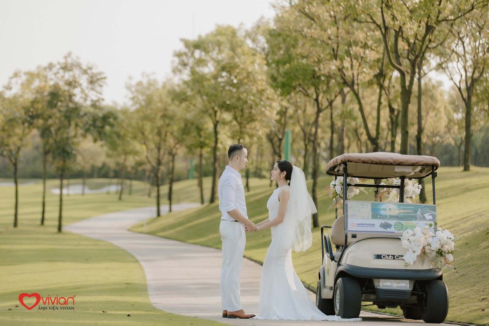 Album ảnh cưới lãng mạn của Dâu xinh - Rể đẹp tại sân golf