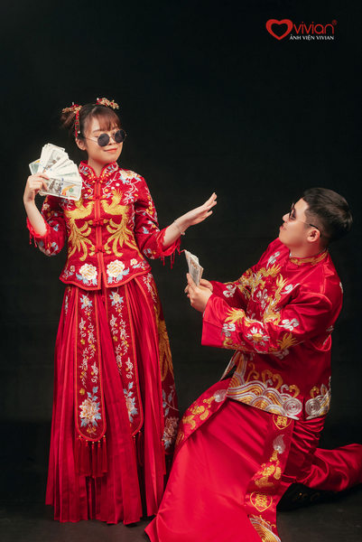 Ảnh cưới phong cách cổ trang Trung Quốc của dâu rể Nhung - Minh